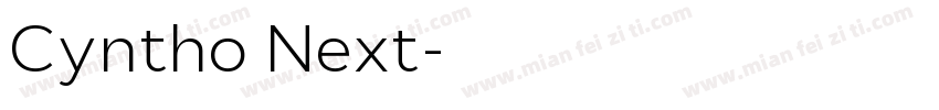 Cyntho Next字体转换